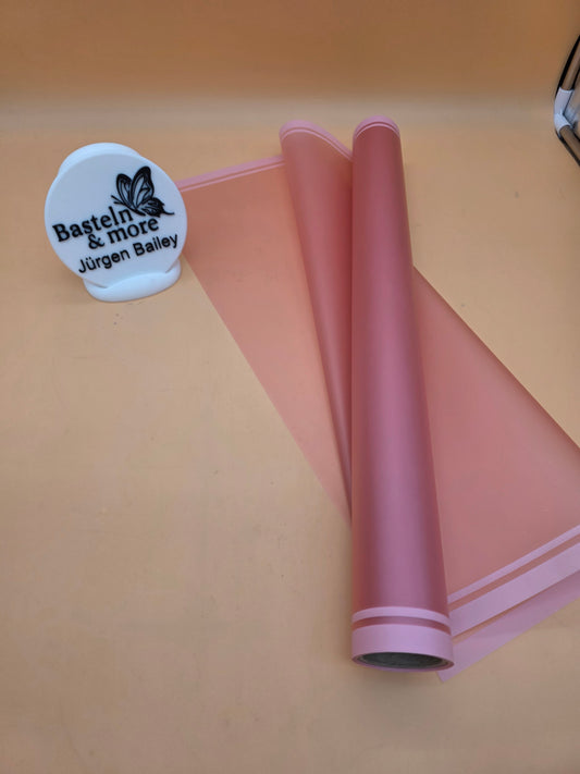 Folie Frostfolie mit Streifen "Rosa 361" 50cm*8,5m