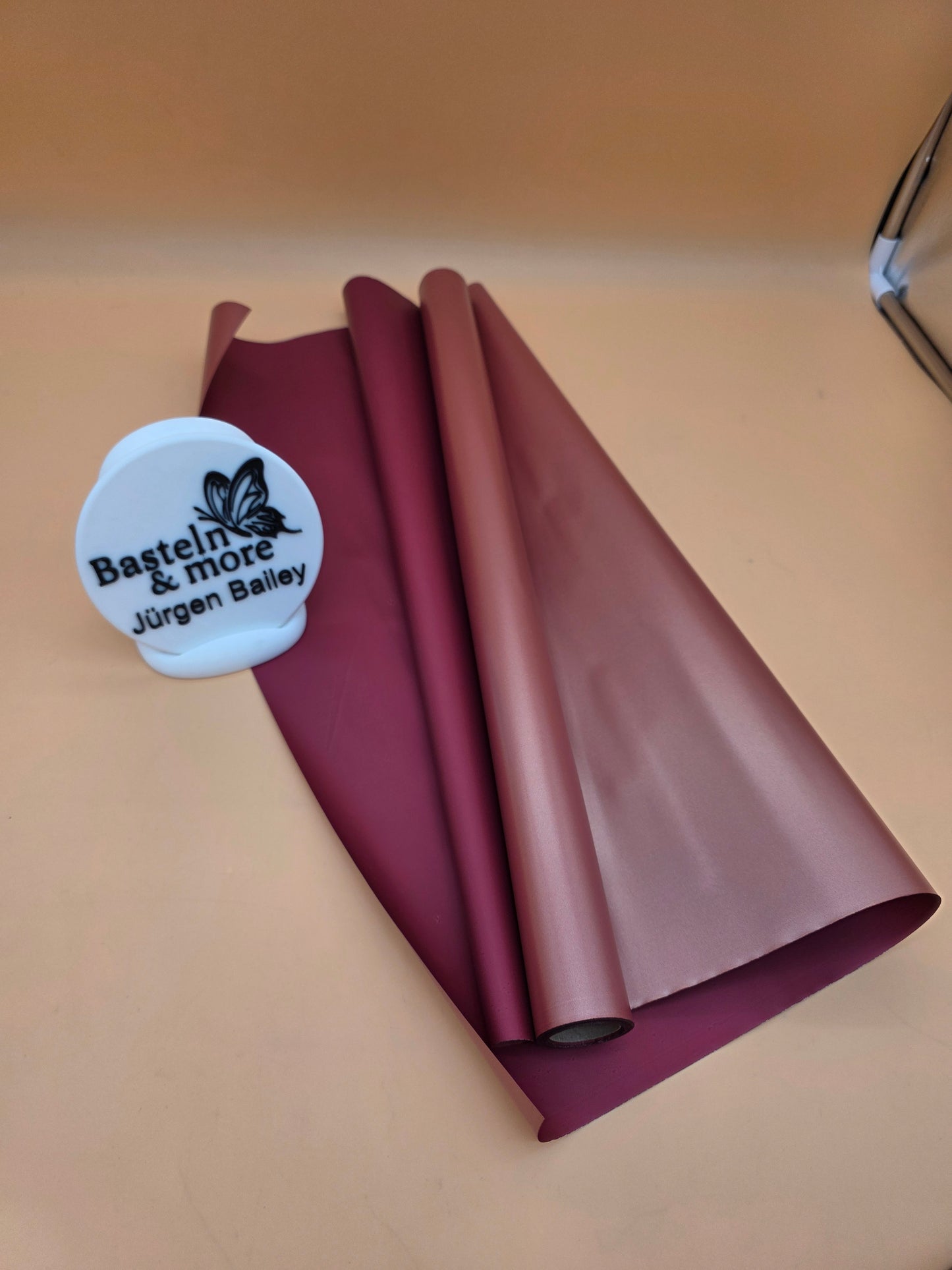 Folie Satinfolie Einfarbig "Bordeaux 389" 50cm*8,5m