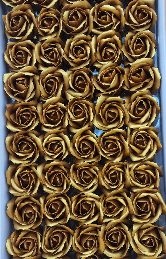 Seifenblume "Rose 40" Gold