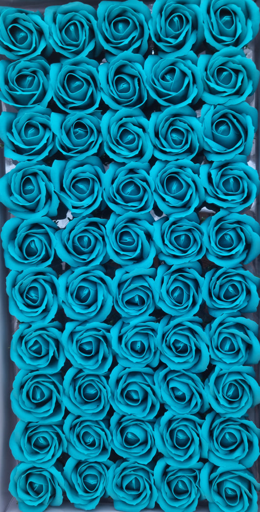 Seifenblume "Rose 44" Türkis dunkel