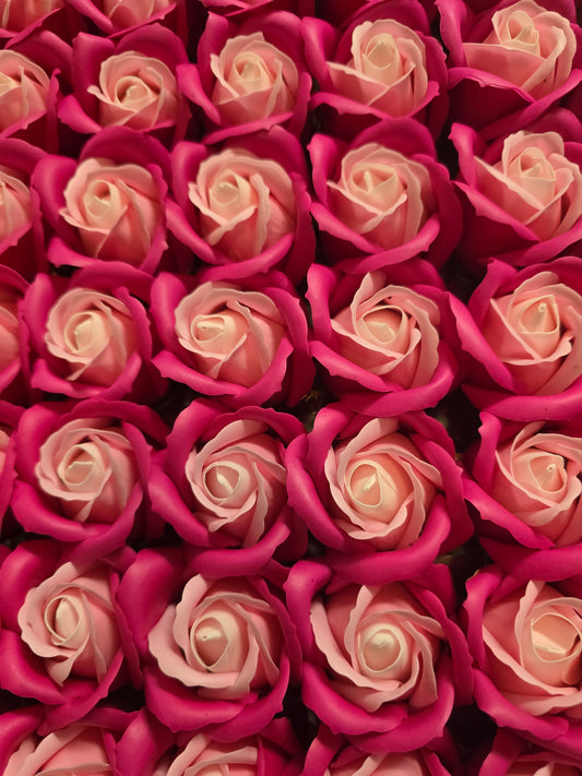 Seifenblume Multicolor "Rose 458" Creme/Rosa