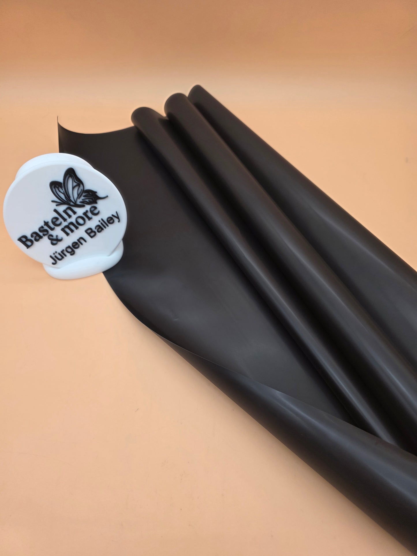 Folie Satinfolie Einfarbig "Schwarz 479" 50cm*8,5m