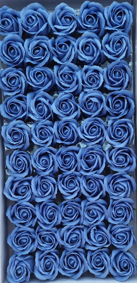 Seifenblume "Rose 47" Blau