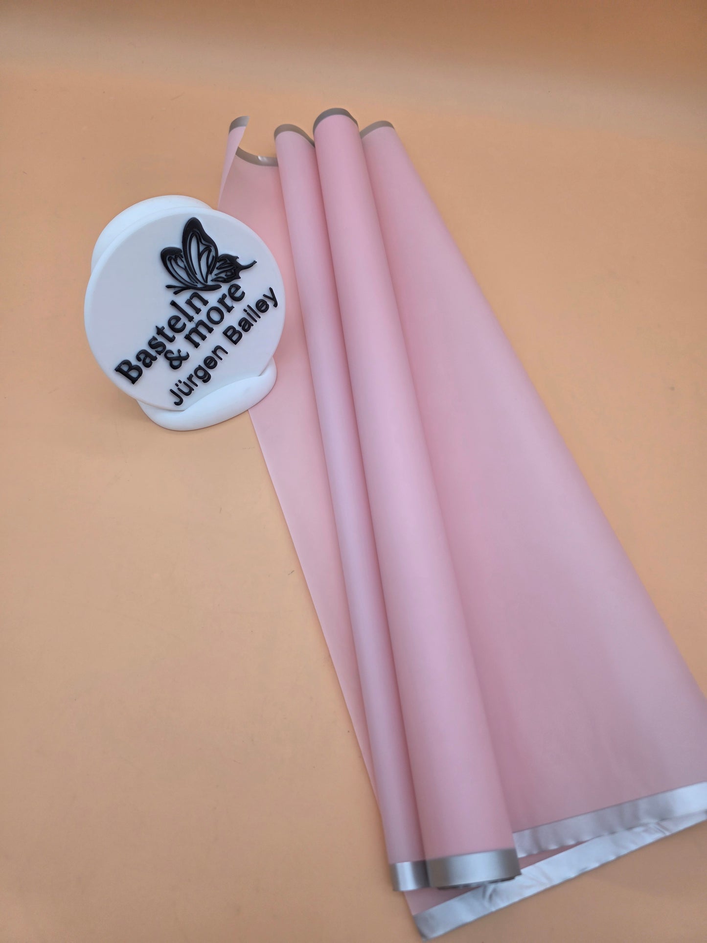 Folie Frostfolie mit Streifen "Rosa 482" 50cm*8,5m
