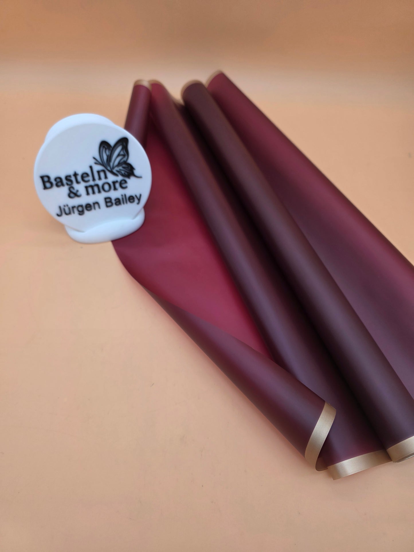 Folie Frostfolie mit Streifen "Bordeaux 496" 50cm*8,5m