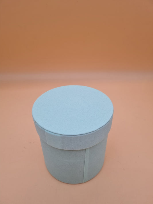Box Samt 12x12,5cm "Hellgrün 518"