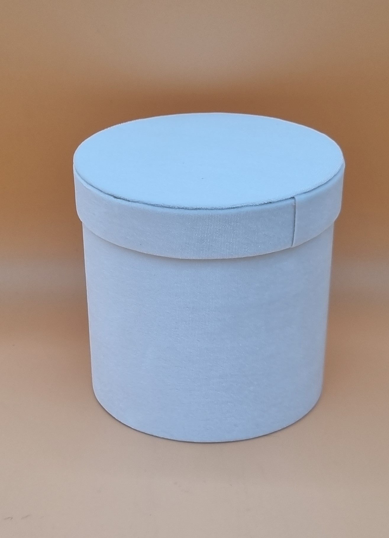 Box Samt 12x12,5cm "Weiß Perl 535"