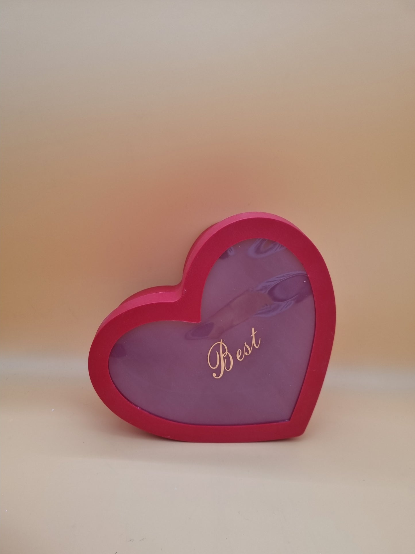 Box Herz mit Deckel 27x11cm "Rot 567"