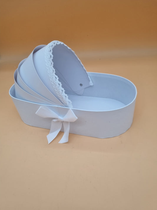 Box Kinderwagen 18x8x33cm "Weiß 635"