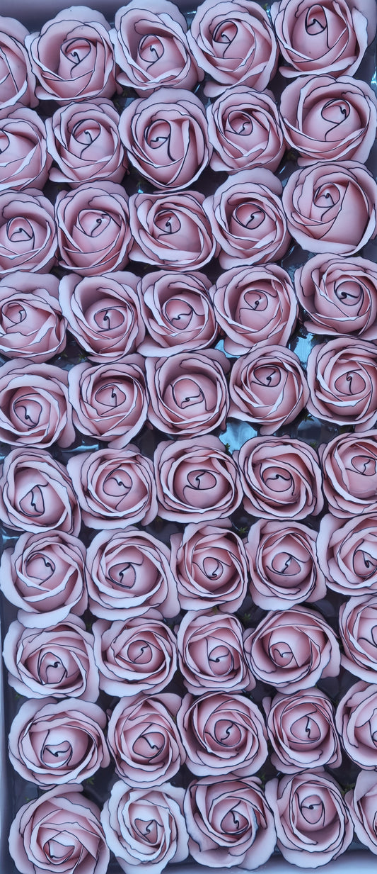 Seifenblume Multicolor Rand "Rose 65" Rosa mit schwarzem Rand