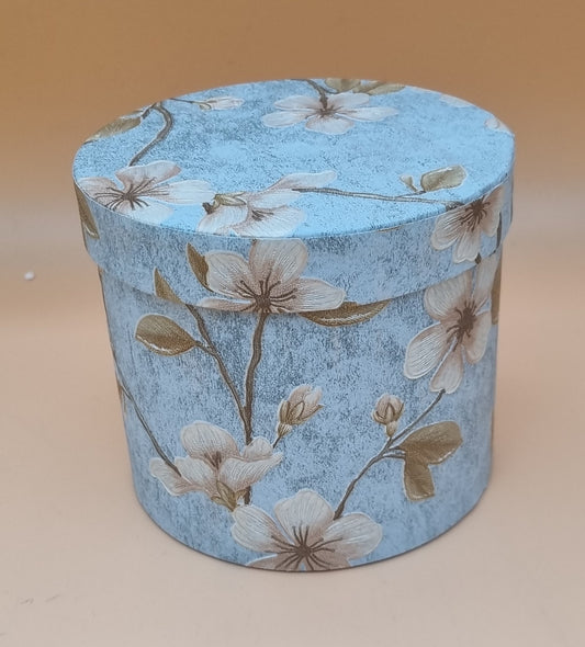 Box mit Deckel 14x13cm "Blau 665"