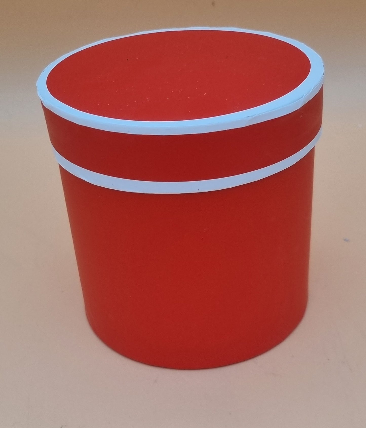 Box mit Deckel 10,5x11cm "Rot/Weiß 674"