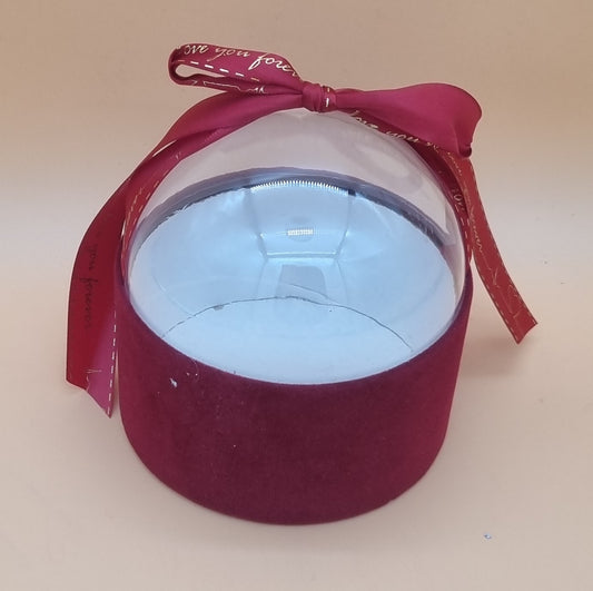 Box mit durchsichtigem Deckel 13x14cm "Rot 680"