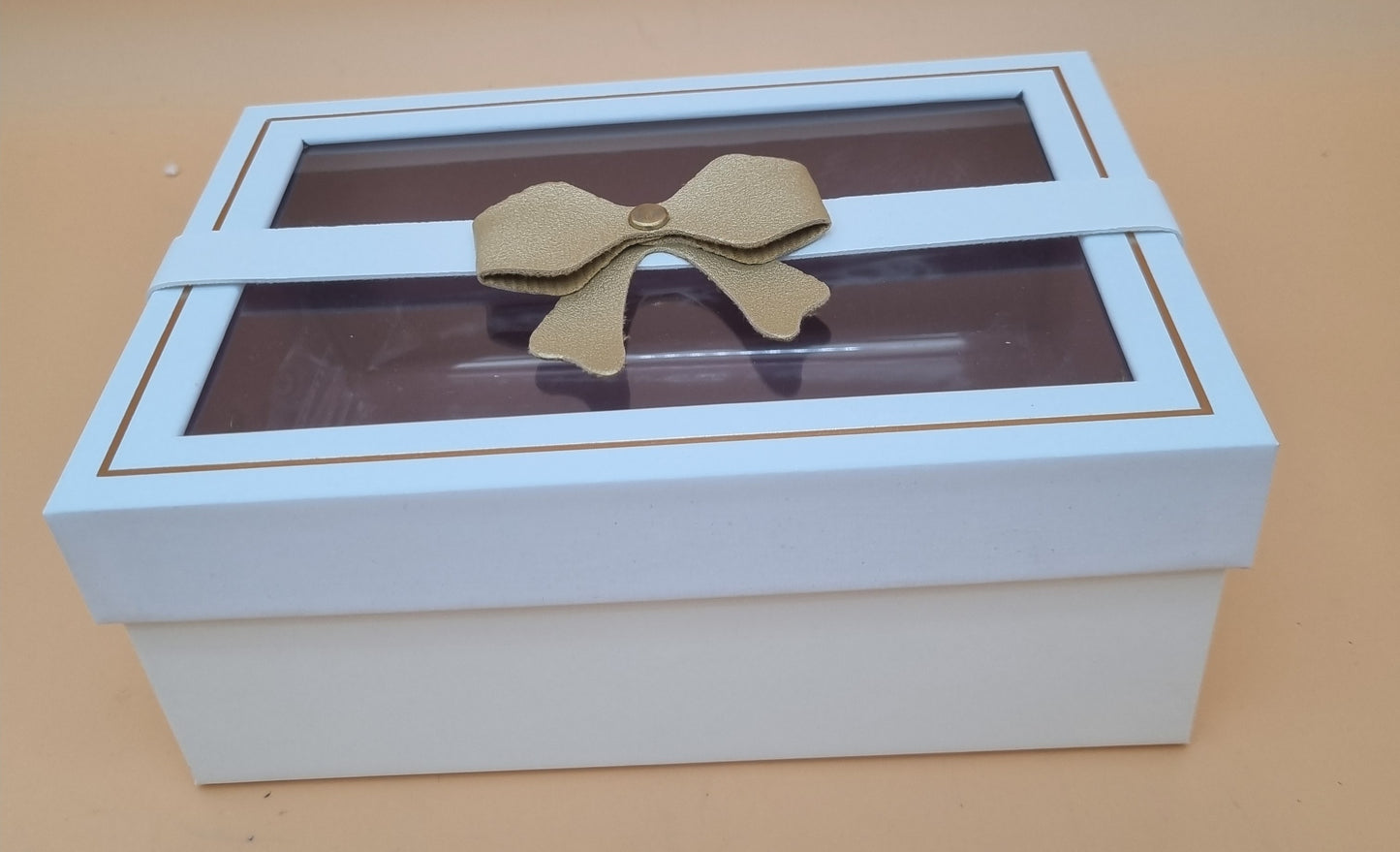 Box mit Deckel 21x14x7,5cm "Weiß 690"