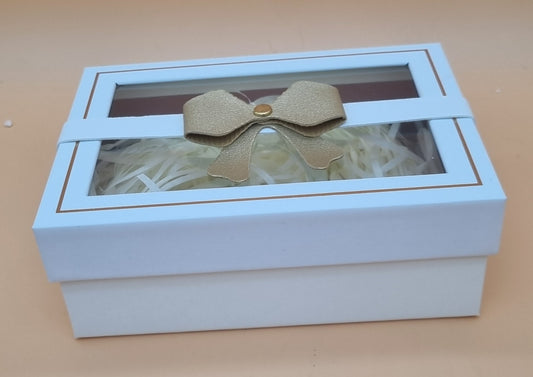 Box mit Deckel 19x12x6cm "Weiß 691"
