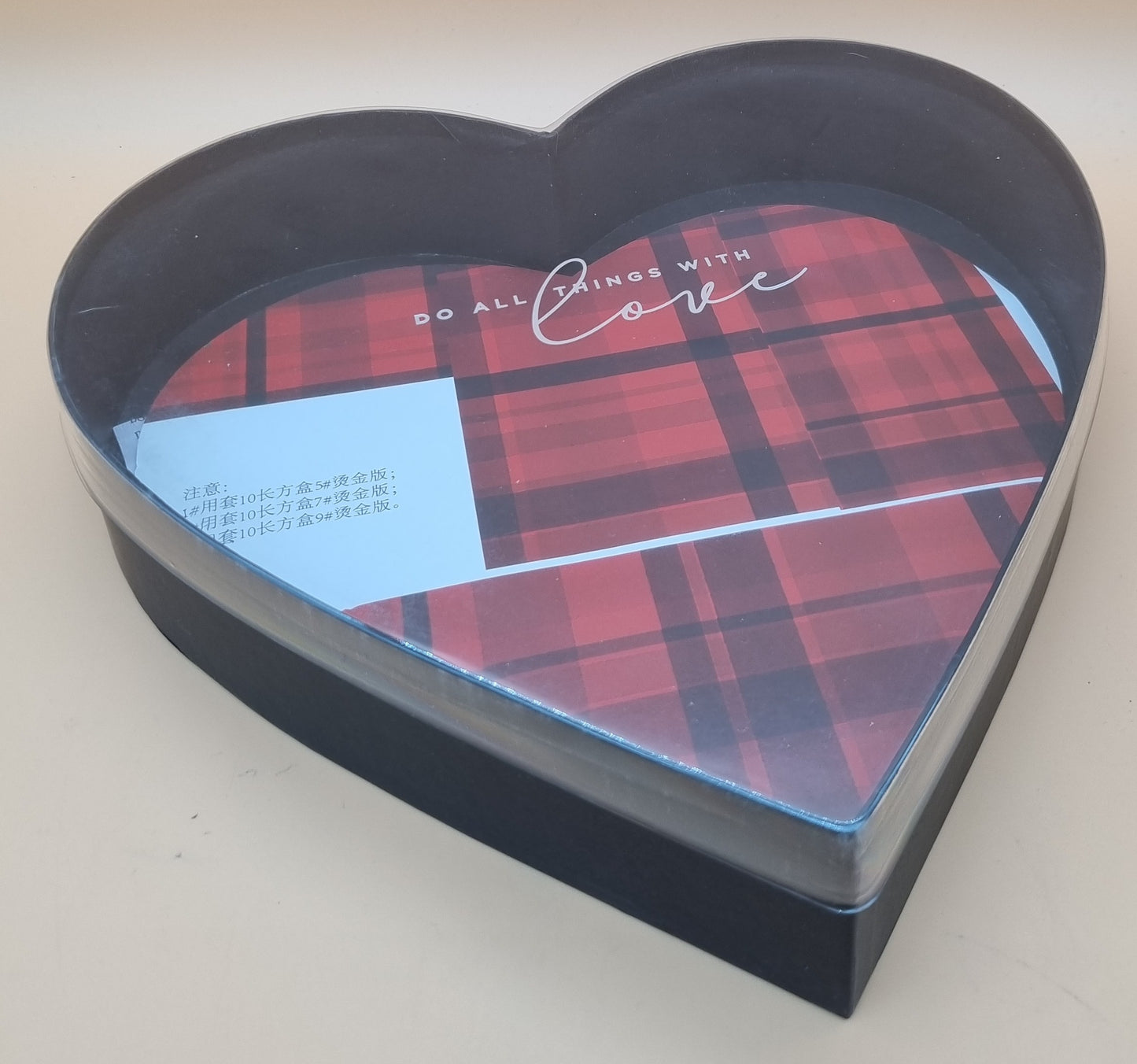 Box mit transparentem Deckel 29,5x6cm "Schwarz 701"