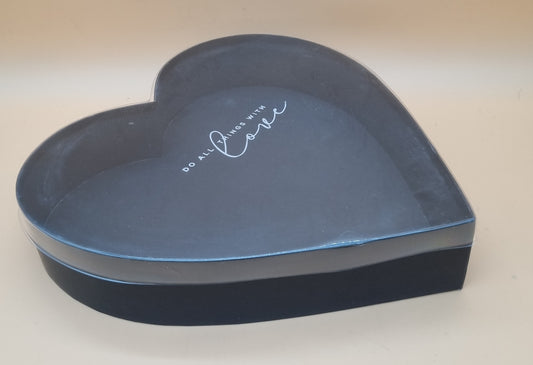 Box mit transparentem Deckel 33x6,6cm "Schwarz 702"