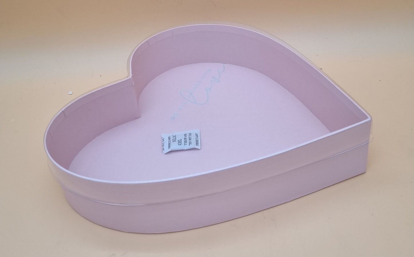 Box mit transparentem Deckel 33x6,6cm "Pink 705"