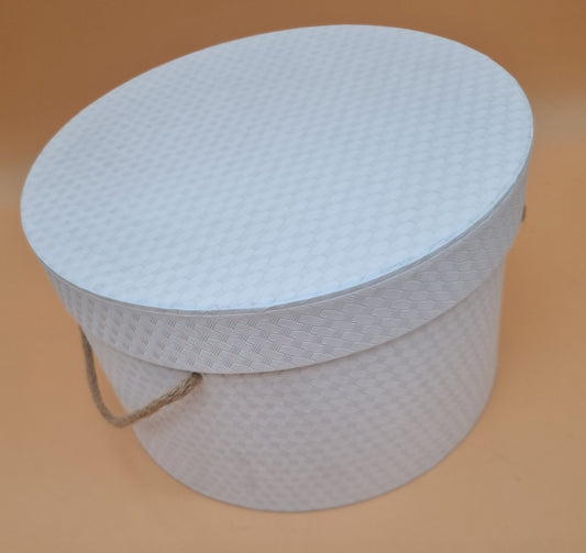 Box mit Deckel 26x17cm "Weiß 746"