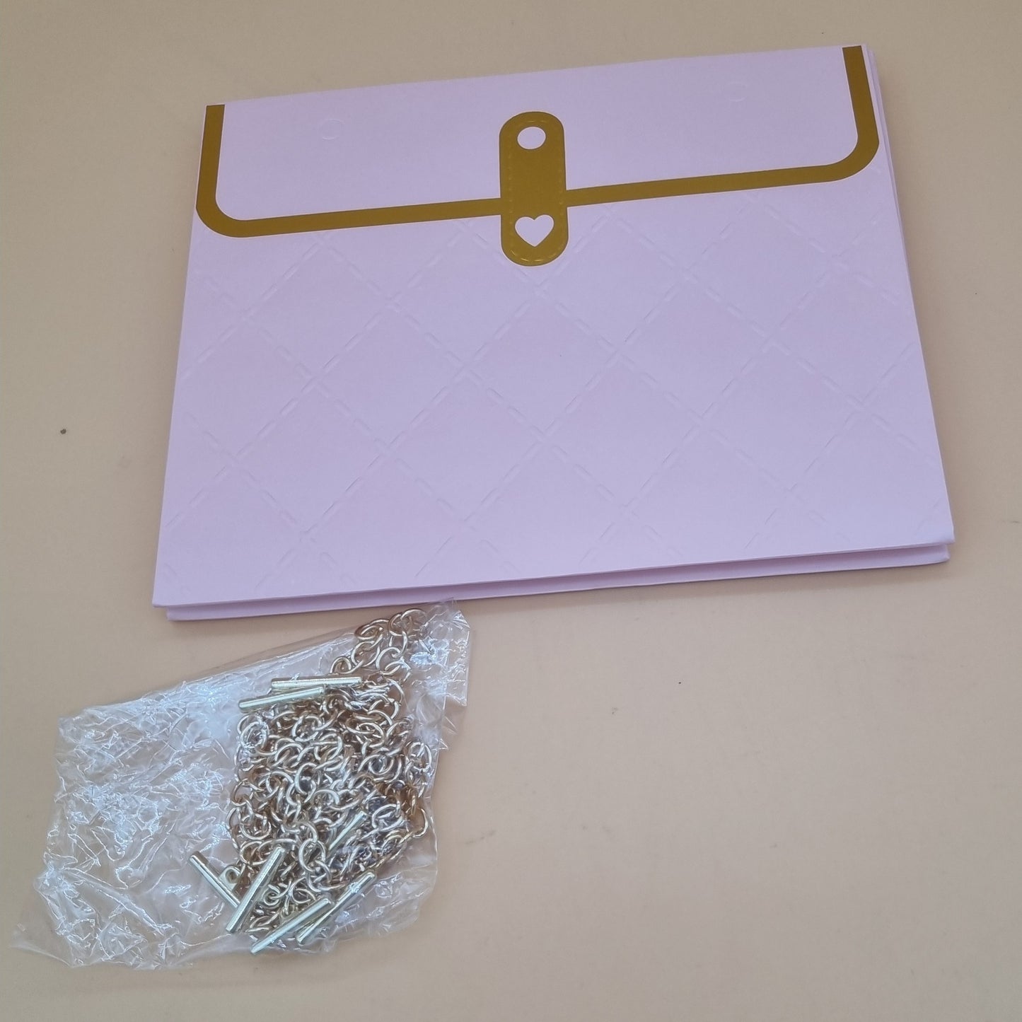 Tasche mit Kette 18x15x12cm "Rosa 774"