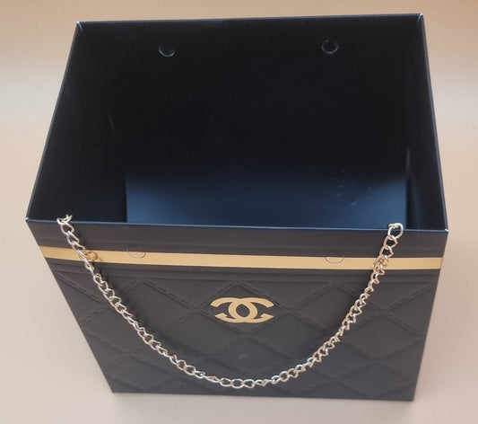 Tasche mit Kette 16x15x12cm "Schwarz 781"