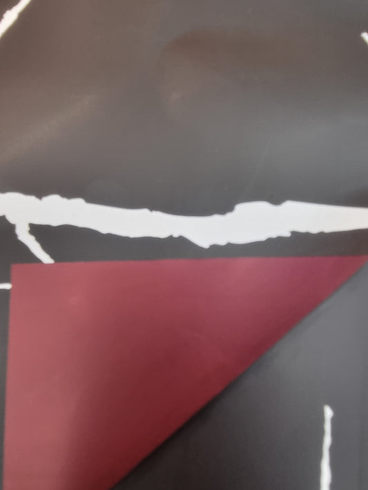 Folie Bogen "Dunkelrot/Schwarz 797" 57cm*57cm