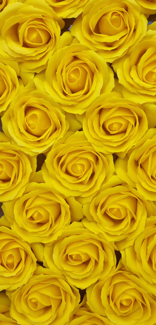 Seifenblume "Rose groß 86" Gelb