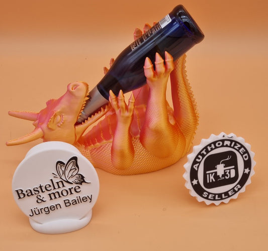 Flaschenhalter Drache